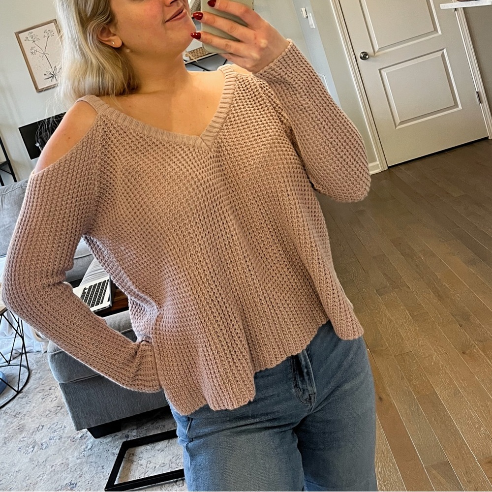LA Hearts Sweater Light Purple / Pink